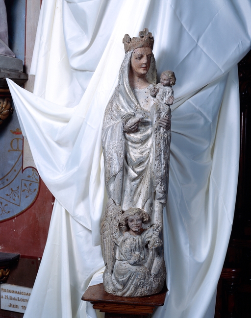 Statue (petite nature) : Vierge à l'Enfant