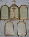 Ensemble de 3 canons d'autel