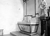 Autel (2), retable (2), tabernacle (2, autel secondaire, retable à architecture à niche), église paroissiale Saint-Samuel (Le Saint)