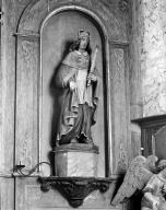 Statue (d'applique, petite nature) : saint Louis, dite saint Meylars, église Saint-Mélar (Meilars)