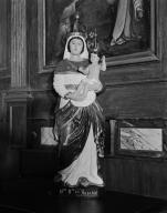 Statue (petite nature, d'applique) : Vierge à l'Enfant, dite Notre-Dame du Rosaire, église paroissiale sainte-Brigitte, sainte-Anne (Noyalo fusionnée en Theix-Noyalo en 2016)