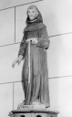 Statue (2, demi-nature) : saint François, saint Dominique