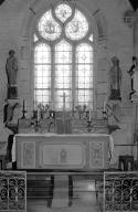 Autel, tabernacle, gradins d'autel (2), (maître-autel, autel tombeau), église paroissiale Saint-Boscat (Tréogat)