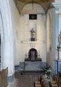 Autel du Sacré Coeur : autel, tabernacle, 3 gradins d'autel, degré d'autel