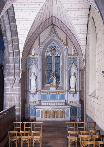 Autel et retable de sainte Anne