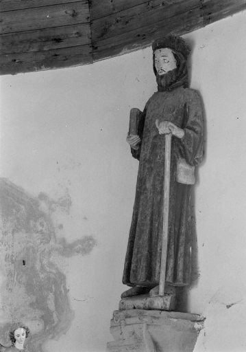 Statue : saint Benoît, l'Abbaye (La Ferrière fusionnée en Plémet en 2016)