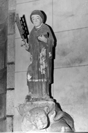 Statue (2, d'applique, petite nature) : saint Laurent, saint Yves, chapelle Saint-Colomban (Plounévez-Quintin)