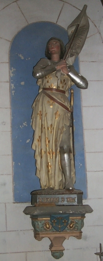 Statue sur culot : sainte Jeanne d'Arc