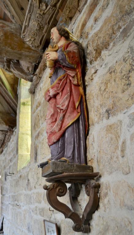 Statue : sainte Catherine d'Alexandrie, chapelle Sainte-Nonne (Dirinon)