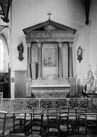 Autel (2), retable (2, autel secondaire, retable architecturé), chapelle Sainte-Anne-la-Palud (Plonévez-Porzay)