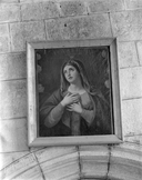 Tableaux (tableaux de chevalet, 2) : Ecce Homo, Vierge de la Pentecôte, église paroissiale Saint-Gilles (Plonéis)