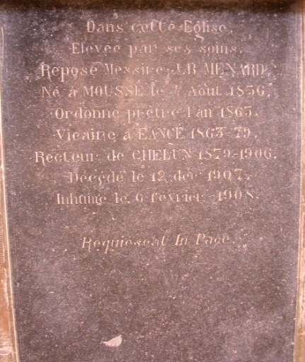 Dalle funéraire