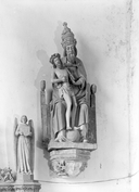 Groupe sculpté (d'applique) : Trinité, église paroissiale Saint-Jean-Baptiste (Plourac'h)