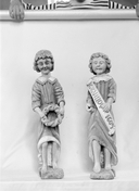 Statue (2, statuette), chapelle Saint-Antoine (Guiscriff)