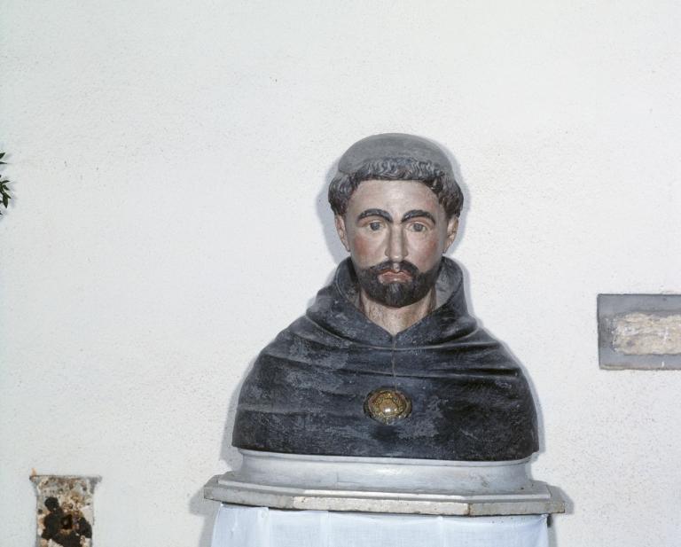 Buste-reliquaire (buste-reliquaire de procession) : saint Vincent Ferrier, église paroissiale Saint-Vincent Ferrier (le Tour-du-Parc)