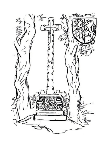 Croix de chemin, rue du Moulin ; rue du Prieuré (Roz-Landrieux)