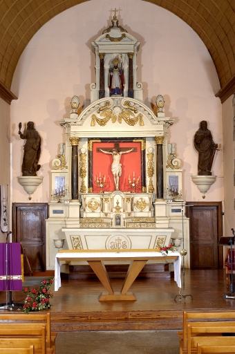 Le maître-autel : Autel, retable