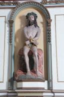 Statue : Christ aux outrages, église paroissiale Saint-Collodan (Plogoff)