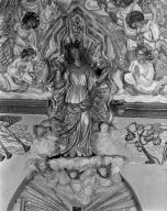 Statue (petite nature) : Assomption (peinture monumentale), église paroissiale Saint-Gérand (Cléguer)