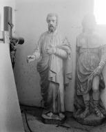 Statue (petite nature) : saint Joseph, église paroissiale Saint-Pierre, Saint-Paul (Quéven)