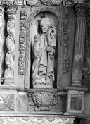 Statue (petite nature, d'applique) : saint Corentin, chapelle et fontaine Saint-Urlo (Lanvénégen)