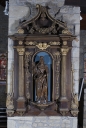 Ensemble statue et niche architecturée