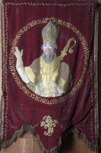 Bannière de procession 4 : saint Jean Baptiste enfant ; Saint Mars
