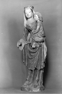 Statue (demi-nature) : Vierge à l'Enfant, chapelle Saint-Fiacre, église paroissiale, la Fleuriais (Ercé-en-Lamée)
