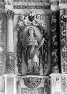 Statue (petite nature, d' applique) : saint Jean l'Evangéliste, chapelle Saint-Sébastien (Saint-Ségal)