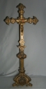 Garniture d'autel 3 : croix d'autel, 6 chandeliers d'autel, 2 porte-luminaires