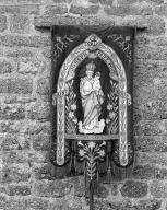 Bannière de procession (anciennement numéro 1) : saint Joseph, Vierge de Miséricorde, église paroissiale Saint-Magloire (Mahalon)