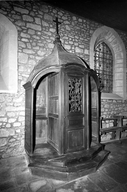 Confessionnal, église paroissiale Saint-Gervais, Saint-Protais (Guenroc)