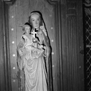 Statue (d'applique, petite nature) : Vierge à l'Enfant (2), église paroissiale Saint-Nicaise (Saint-Nic)