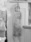 Statue (d'applique, petite nature) : saint Pierre, chapelle Saint-Molvan (Cléguérec)