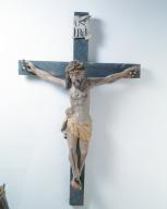 Croix : Christ en croix, chapelle Notre-Dame-de-Locmaria et Notre-Dame-de-Beaupros (Guidel)