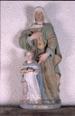 Groupe sculpté de l'Education de la Vierge