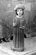 Statue de saint Hubert, église paroissiale Saint-Gervais, Saint-Protais (Guenroc)