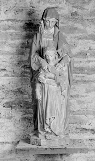 Groupe sculpté : Education de la Vierge