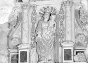 Statue (d'applique, petite nature) : Vierge à l'Enfant, dite Notre-Dame de Bon Secours, chapelle Saint-Patern (Malguénac)