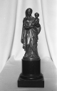 Statue (statuette) : Vierge à l'Enfant, prieuré Saint-Martin, église paroissiale de bénédictins (Tremblay fusionnée en Val-Couesnon en 2019)