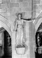 Statue (d'applique, grandeur nature) : saint Michel, chapelle Sainte-Marie-du-Menez-Hom (Plomodiern)