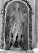 Statue (d'applique, petite nature) : saint Hamon, chapelle Saint-Hamon (Plescop)