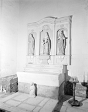 Retable, gradins d'autel (2), (autel secondaire, retable à niche), chapelle Notre-Dame (Plonéis)