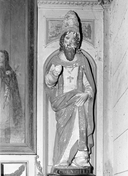 Statue (grandeur nature, d'applique) : saint Corneille, église paroissiale Saint-Brévin (Berné)