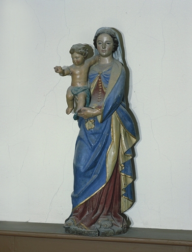 Statue : Vierge à l'Enfant (Maure-de-Bretagne fusionnée en Val d'Anast en 2017)