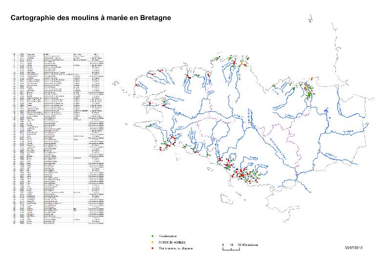 Les moulins à marée de Bretagne