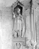 Statue (d'applique, petite nature) : saint Eloi, église paroissiale Saint-Annouarn (Peumérit)
