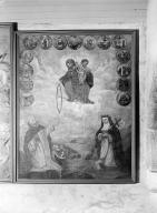 Tableau : Donation du Rosaire, chapelle Notre-Dame (Plouénan)