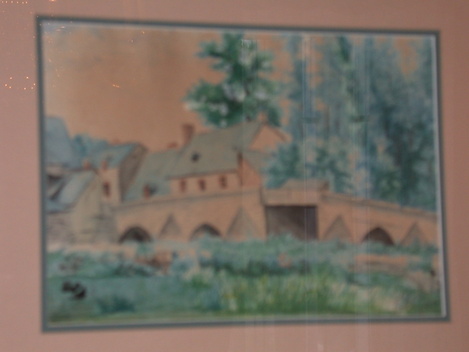 Dessin : Vue des vieux ponts