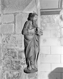 Statue (petite nature) : saint Jean-Baptiste, église paroissiale Saint-Clet (Cléden-Cap-Sizun)